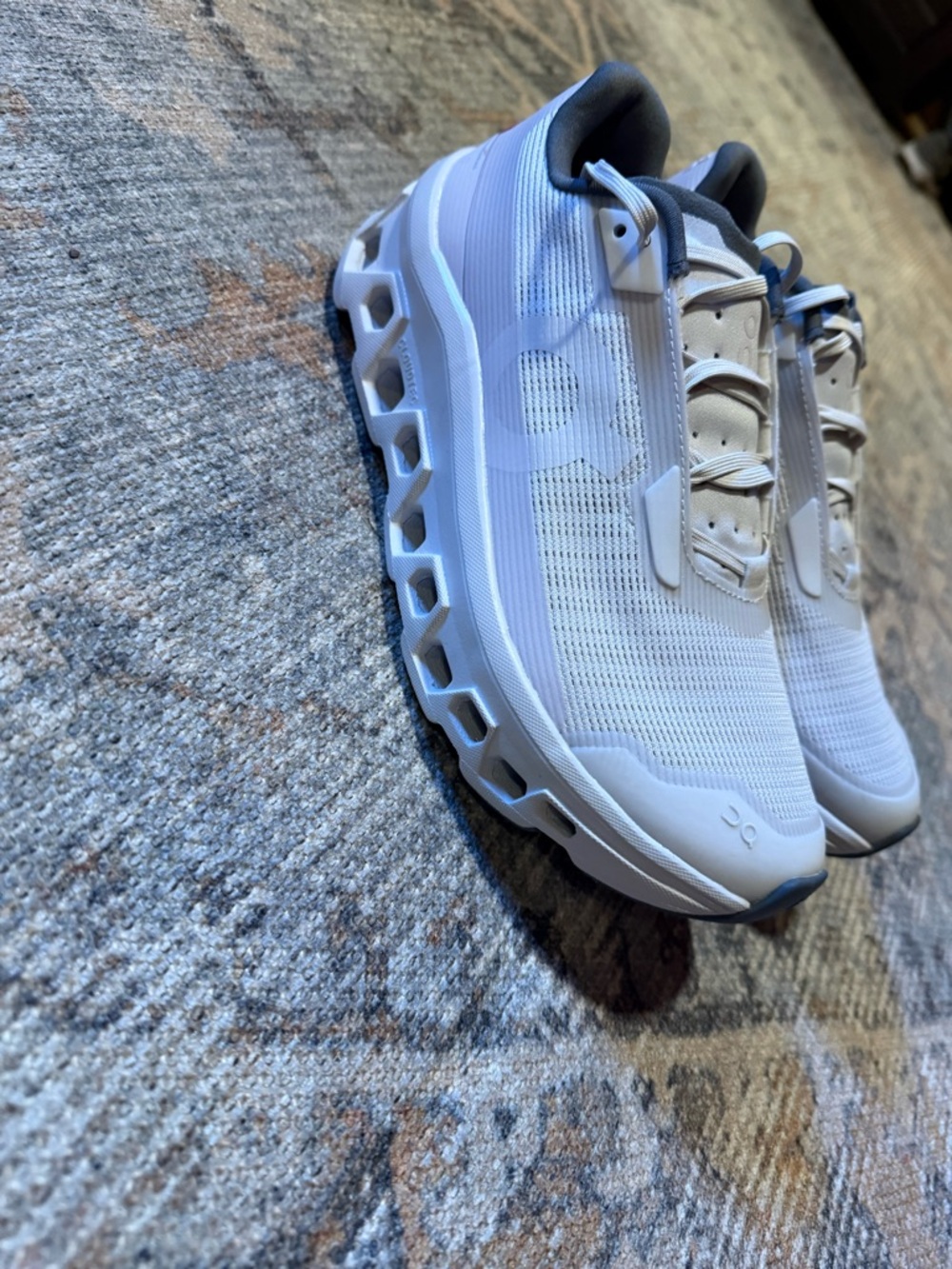 On Cloud White Lightweight Running Shoes